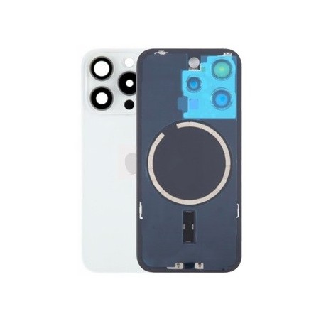 COVER POSTERIORE APPLE IPHONE 15 PRO BIANCO TITANIUM - FORO GRANDE