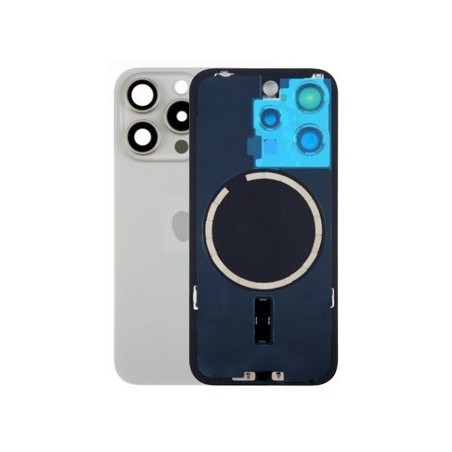 COVER POSTERIORE APPLE IPHONE 15 PRO NATURAL TITANIUM - FORO GRANDE