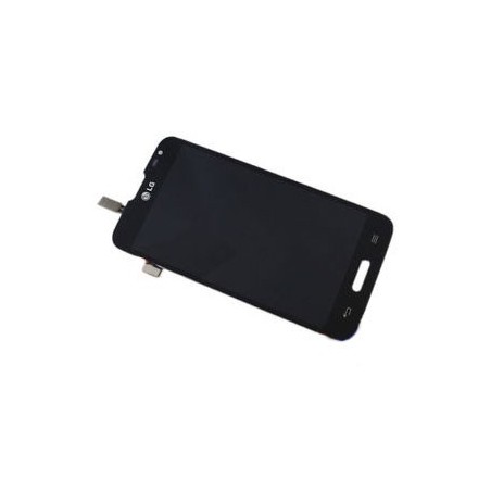 DISPLAY LG L70 COMPLETO DI TOUCH SCREEN CON FRAME, ALT. ANT. TASTI LATER. - FLAT CON CONNETTORE RICAR. ORIGINALE COLORE NERO