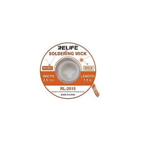 TRECCIA DISSALDANTE 2.5mm RELIFE RL-2515