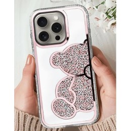 COVER PROTEZIONE APPLE IPHONE 16 PRO - TPU ORSETTO ROSA