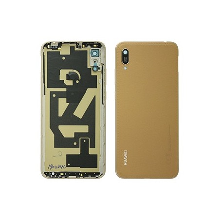 COVER BATTERIA HUAWEI Y6 2019 MARRONE