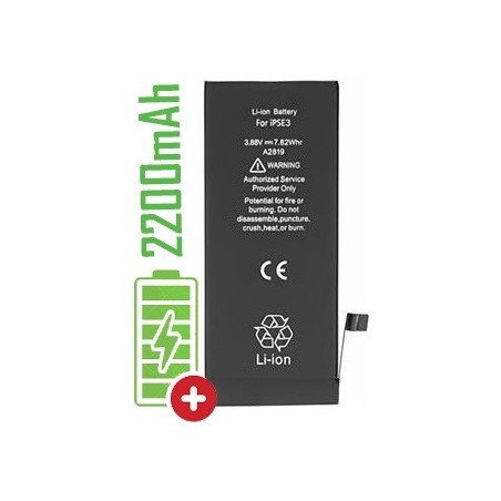 BATTERIA APPLE IPHONE SE 2022 - MAGGIORATA 2200mAh