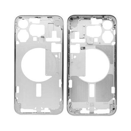 COVER CENTRALE IPHONE 15 PRO MAX BIANCO TITANIUM
