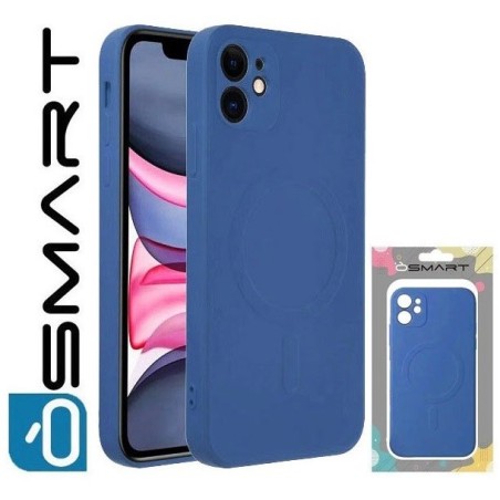 COVER PROTEZIONE APPLE IPHONE 16e - MAGSAFE SILICONE BLU (CON PROTEZIONE FOTOCAMERA)