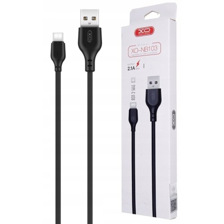 CAVO HUAWEI SAMSUNG XIAOMI TYPE-C / USB 2MT 2.1A NERO XO-NB103