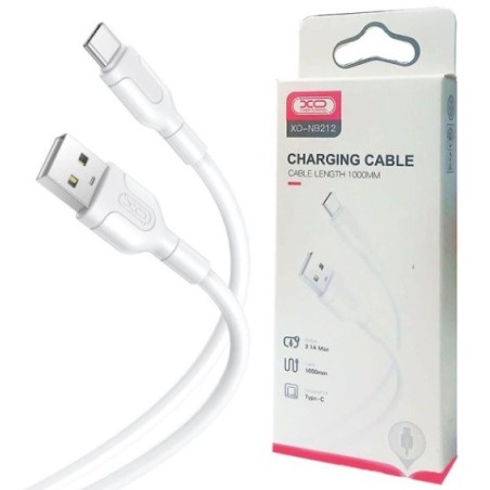 CAVO HUAWEI SAMSUNG XIAOMI TYPE-C / USB 1MT 2.1A BIANCO XO-NB212