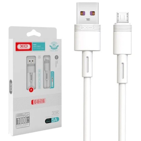 CAVO HUAWEI SAMSUNG XIAOMI MICRO USB / USB 1MT 5A BIANCO XO-NB-Q166