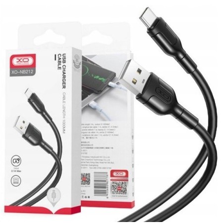 CAVO HUAWEI SAMSUNG XIAOMI TYPE-C / USB 1MT 2.1A NERO XO-NB212