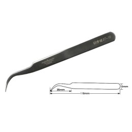 PINZETTA CON PUNTA CURVA MECHANIC ST15
