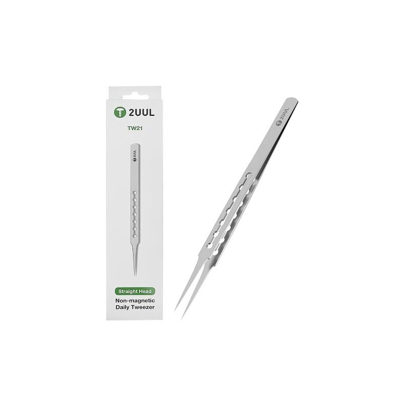 PINZETTA CON PUNTA DRITTA IN ACCIAO 2UUL TW21 PINZETTA CON PUNTA DRITTA IN ACCIAO 2UUL TW21