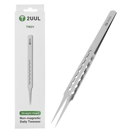 PINZETTA CON PUNTA DRITTA IN ACCIAO 2UUL TW21