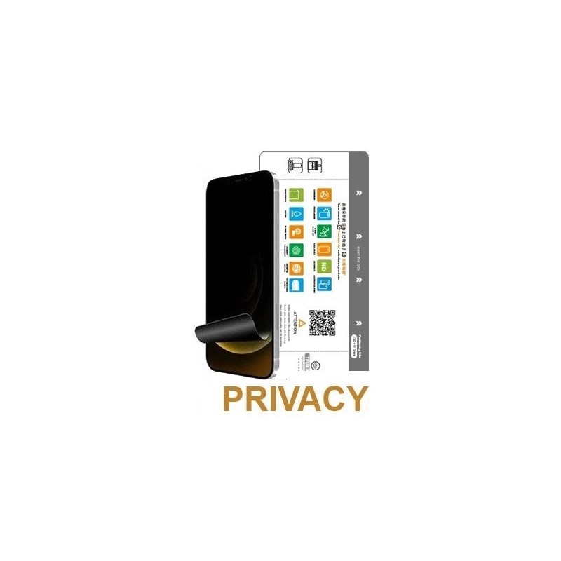 PELLICOLA IDROGEL DA TAGLIO OPACA PRIVACY (SPESSORE 0.17mm - DIMENSIONE 11cmX23cm) - SET 10 PZ. PELLICOLA IDROGEL DA TAGLIO OPACA PRIVACY (SPESSORE 0.17mm - DIMENSIONE 11cmX23cm) - SET 10 PZ.