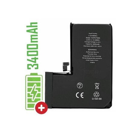 BATTERIA APPLE IPHONE 14 PRO - MAGGIORATA 3400mAh