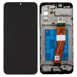 DISPLAY SAMSUNG GALAXY A02S SM-A025 NERO - WITH FRAME (VERSIONE NON EUROPEA)