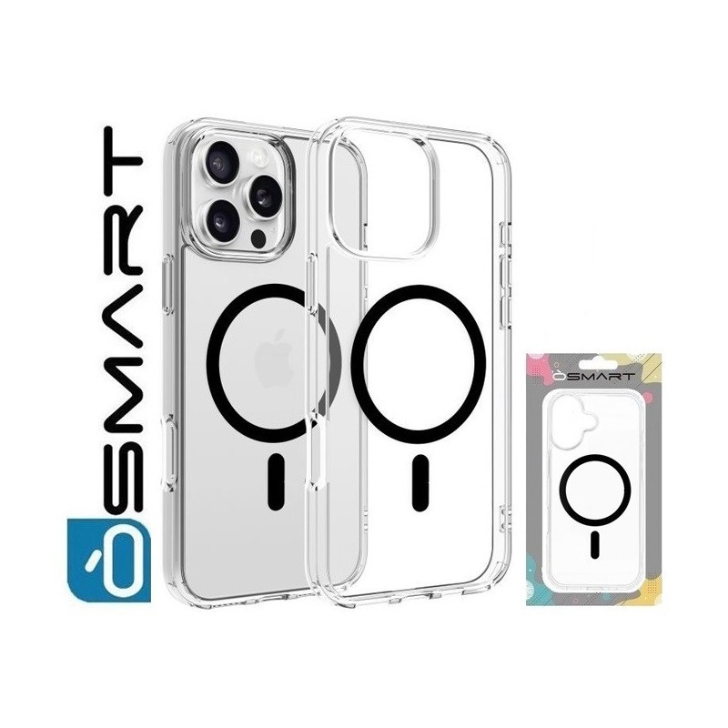 COVER PROTEZIONE APPLE IPHONE 14 - MAGSAFE TPU TRASPARENTE ANELLO NERO COVER PROTEZIONE APPLE IPHONE 14 - MAGSAFE TPU TRASPARENTE ANELLO NERO