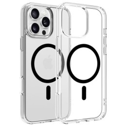 COVER PROTEZIONE APPLE IPHONE 14 - MAGSAFE TPU TRASPARENTE ANELLO NERO
