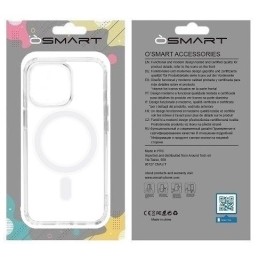 COVER PROTEZIONE APPLE IPHONE 11 PRO MAX - MAGSAFE TPU TRASPARENTE ANELLO BIANCO