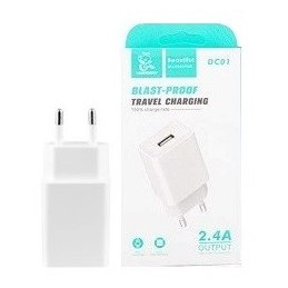 CARICABATTERIE USB FAST CHARGER 2.4A 12W BIANCO VDENMENV DC01