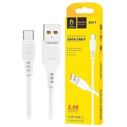 CAVO HUAWEI SAMSUNG XIAOMI TYPE-C / USB 1MT BIANCO VDENMENV D01T