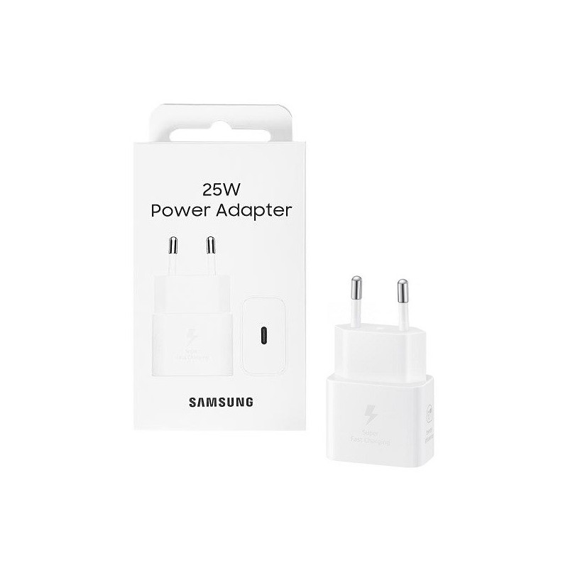CARICABATTERIE TYPE-C SAMSUNG FAST CHARGER EP-T2510NWEGEU BIANCO 25W CARICABATTERIE TYPE-C SAMSUNG FAST CHARGER EP-T2510NWEGEU BIANCO 25W