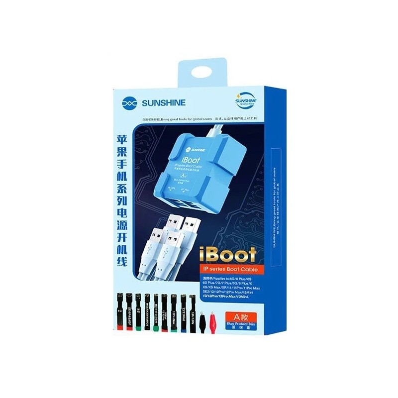 CAVI ALIMENTAZIONE SCHEDA MADRE APPLE IPHONE SUNSHINE IBOOT-A (IPHONE 5S - 16 PRO MAX)