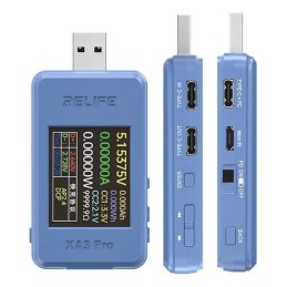 USB TESTER  INTELLIGENTE TENSIONE BATTERIA RELIFE XA3 PRO
