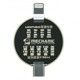 STRUMENTO DIAGNOSTICO CONNETTORE RICARICA LIGHTINING - TYPE C MECHANIC T810