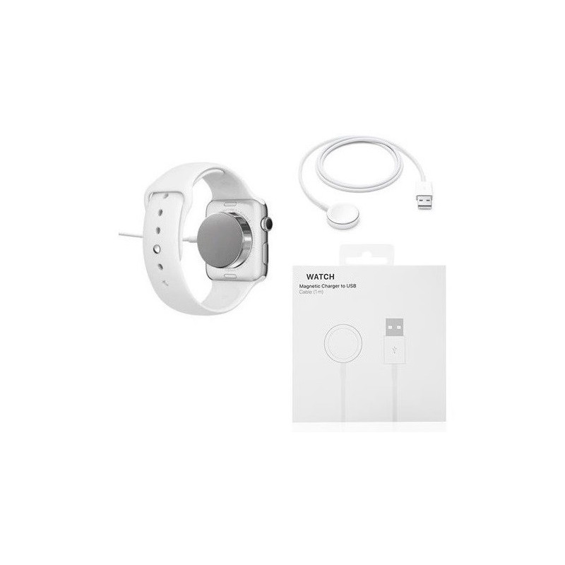 CAVO APPLE WATCH WIRELESS / USB 2MT BIANCO