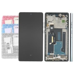 DISPLAY MOTOROLA MOTO 50 FUSION MARSHMALLOW BLUE (AZZURRO) - WITH FRAME