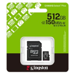MEMORIA 512GB KINGSTON MICRO SDCS3/512GB Canvas Select Plus