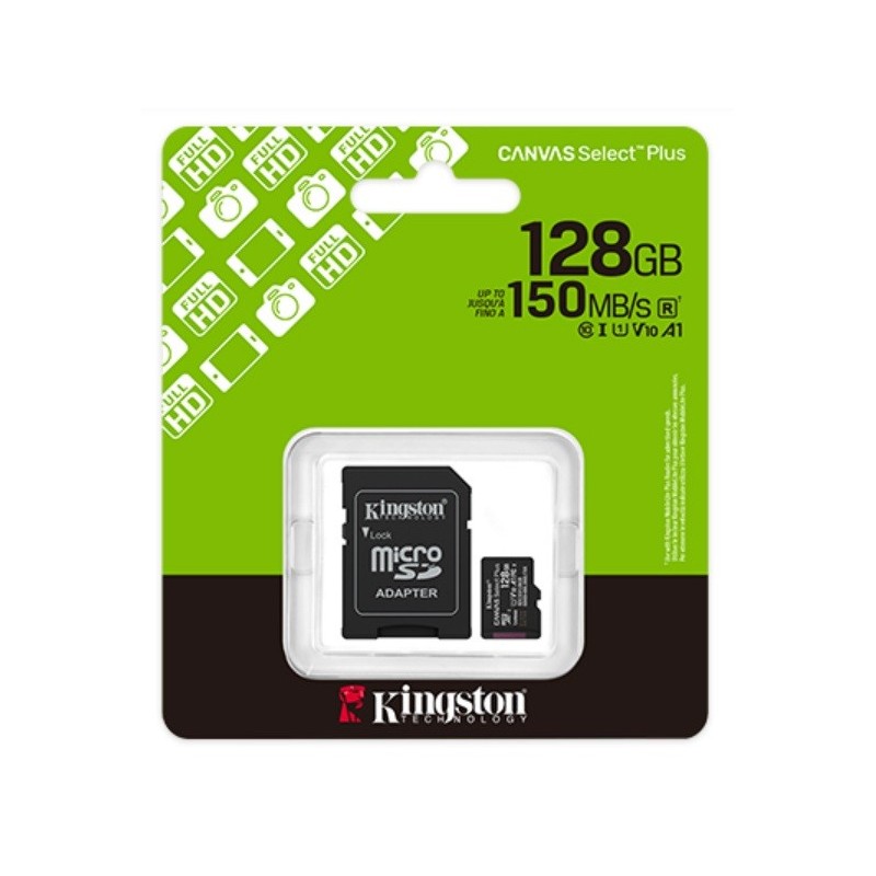 MEMORIA 128GB KINGSTON MICRO SDCS3/128GB Canvas Select Plus