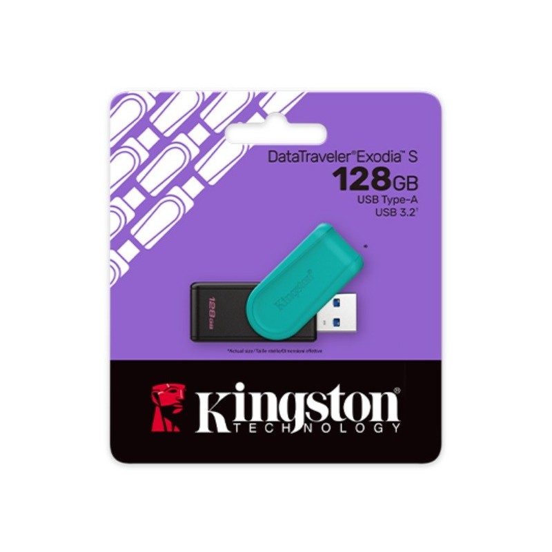 PENDRIVE 128GB USB KINGSTON DTXS/128GB USB 3.2 Gen 1 DataTraveler Exodia S
