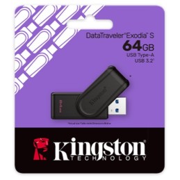 PENDRIVE 64GB USB KINGSTON DTXS/64GB USB 3.2 Gen 1 DataTraveler Exodia S