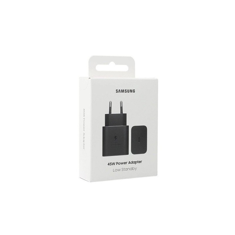 CARICABATTERIE TYPE-C SAMSUNG SUPER FAST CHARGER EP-T4511 NERO 45W