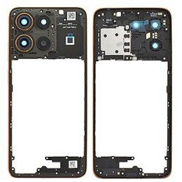 COVER CENTRALE MOTOROLA MOTO G15 ARANCIONE