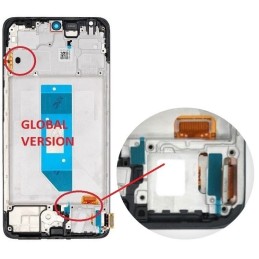 DISPLAY XIAOMI REDMI NOTE 14 4G NERO - WITH FRAME (EUROPA VERSION)