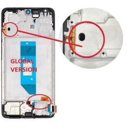 DISPLAY XIAOMI REDMI NOTE 14 4G NERO - WITH FRAME (EUROPA VERSION)