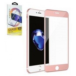 VETRO TEMPERATO APPLE IPHONE 6 PLUS - 3D BORDINO GOLD ROSA