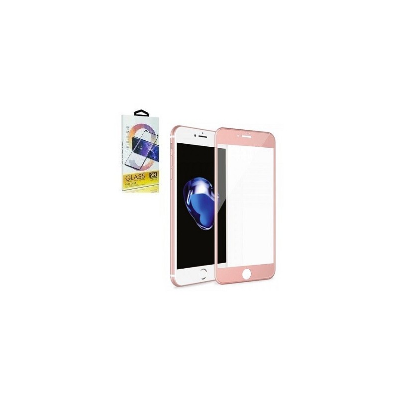 VETRO TEMPERATO APPLE IPHONE 6 PLUS - 3D BORDINO GOLD ROSA