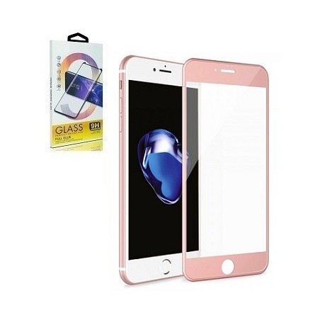 VETRO TEMPERATO APPLE IPHONE 6 PLUS - 3D BORDINO GOLD ROSA