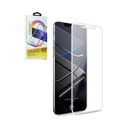 VETRO TEMPERATO APPLE IPHONE Xs Max - 3D BORDINO BIANCO