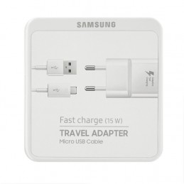 CARICABATTERIE DA RETE MICRO USB SAMSUNG BIANCO EP-TA20EWE