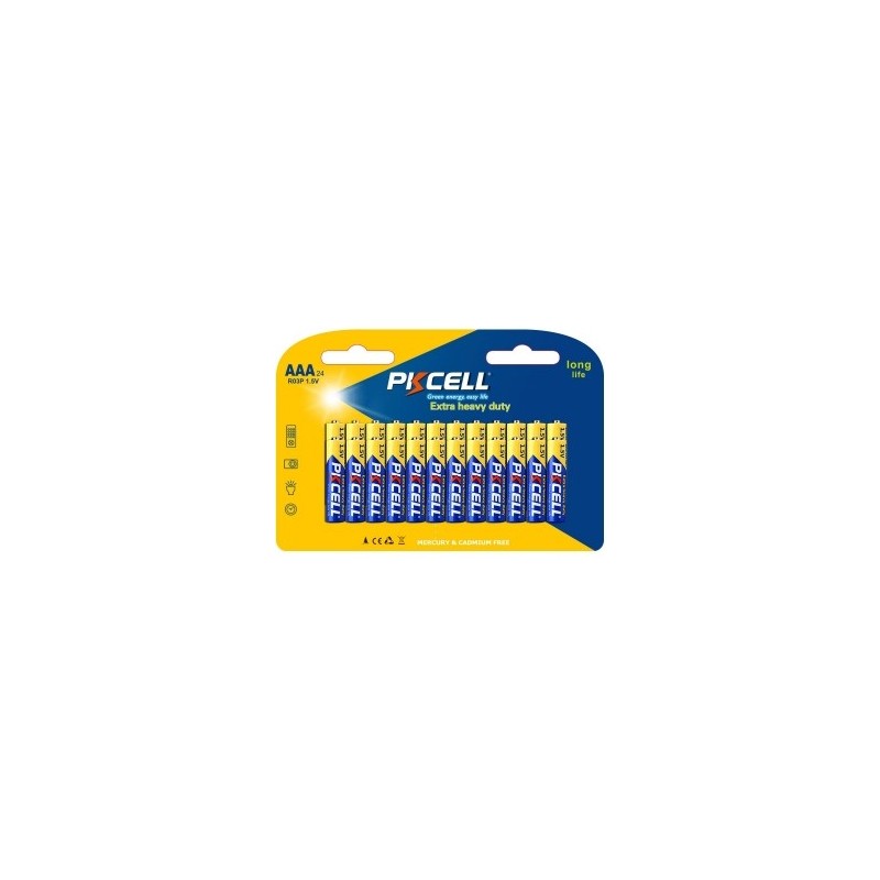 BATTERIA MINISTILO AAA ALCALINA HEAVY DUTY BLISTER 24 PZ. PKCELL