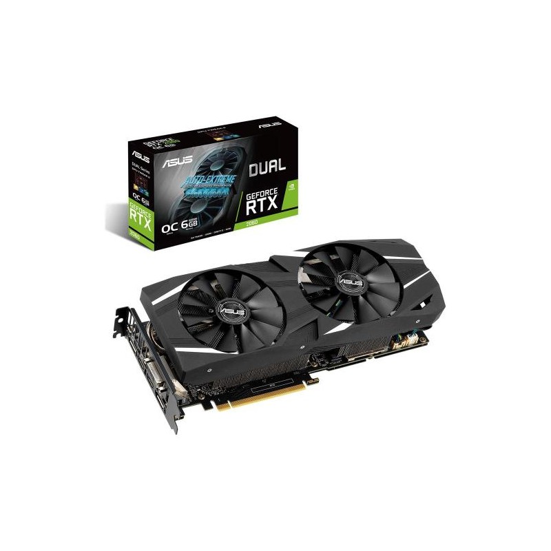 SCHEDA VIDEO ASUS GEFORCE RTX2060 6GB GDDR6 DUAL OC