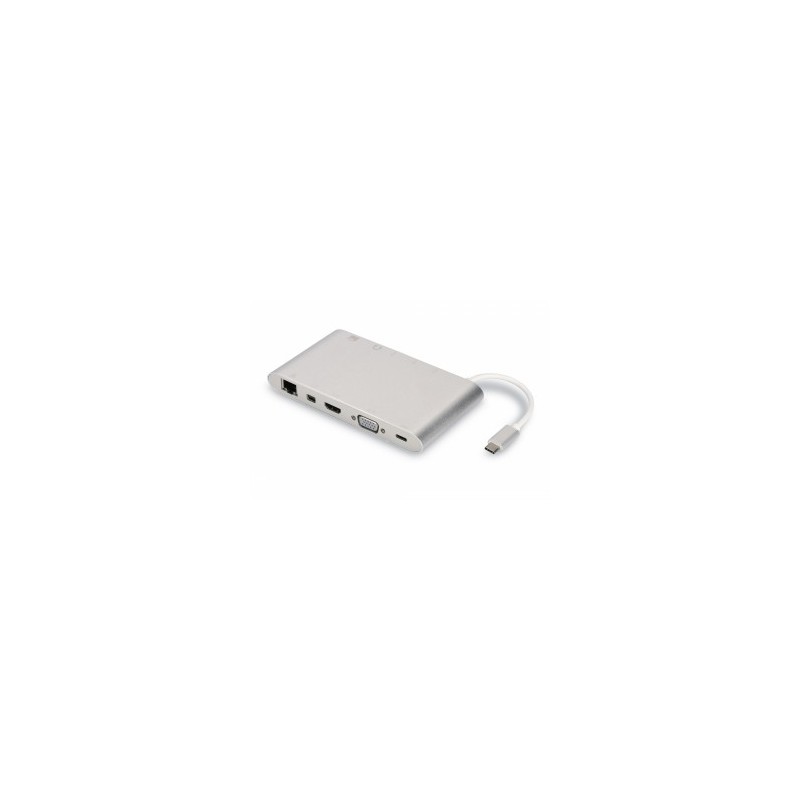 ADATTATORE MULTI USB TYPE C A HDMI VGA MINIDP 3USB USBC CR