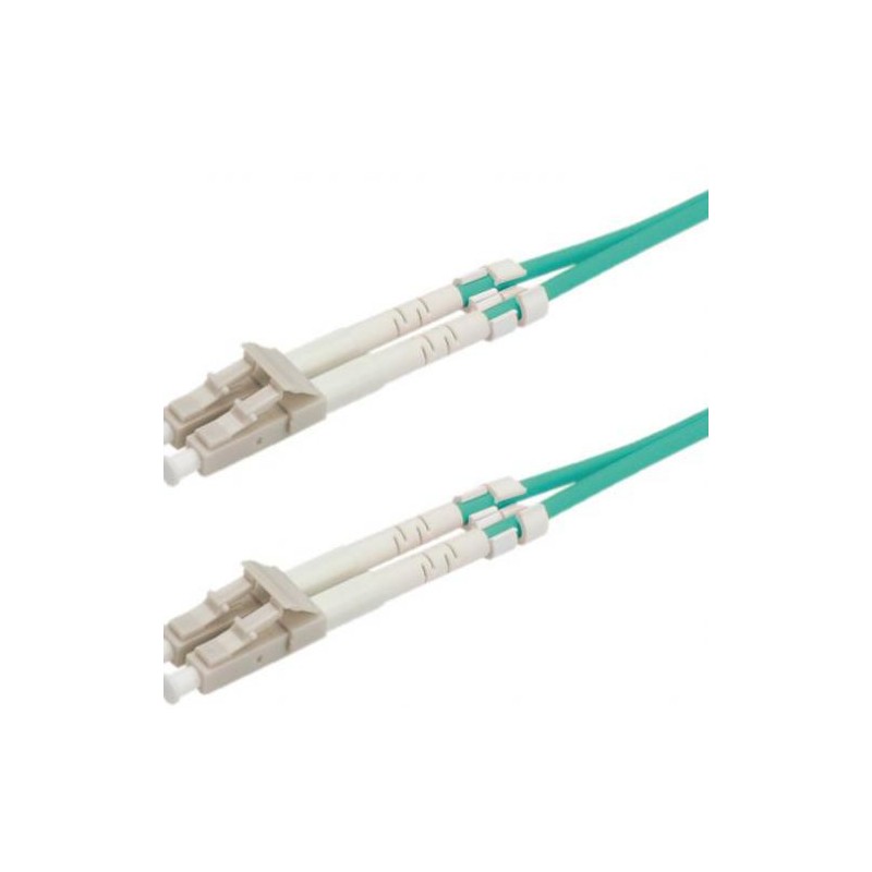 CAVO FIBRA OTTICA 2MT CONNETTORI LC -LC 50125M OM3 MULTIMODALE COLORE  BLUE