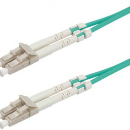 CAVO FIBRA OTTICA 2MT CONNETTORI LC -LC 50125M OM3 MULTIMODALE COLORE  BLUE