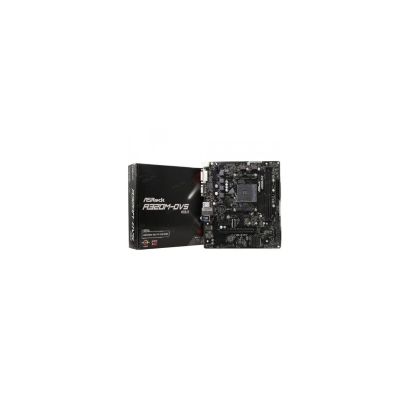 SCHEDA MADRE ASROCK A320M-DVS SK AM4 2XDDR4 RAID M.2 VGA DVI