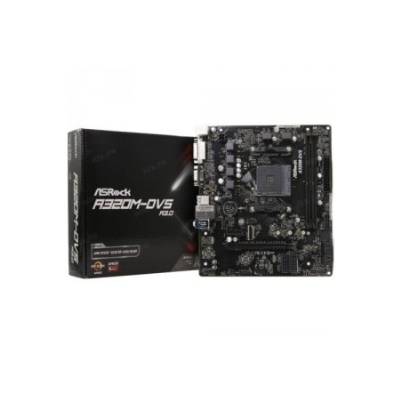 SCHEDA MADRE ASROCK A320M-DVS SK AM4 2XDDR4 RAID M.2 VGA DVI